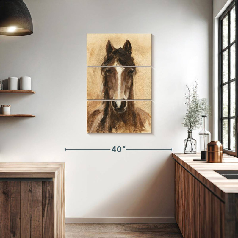 Brampt Western Ranch, animaux I, H 38 po x l 24 po