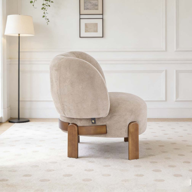 Fauteuil à oreilles, Marron clair