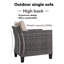 Chaise de patio avec coussins Kaniha-368400250