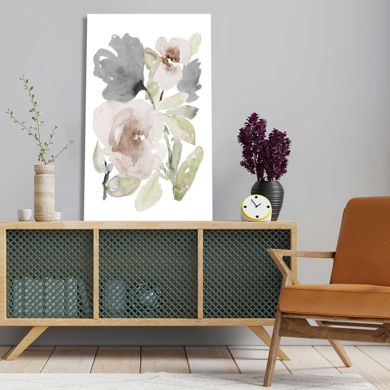 " Tranquil Florals I " Painting Print, 36" W x 60" H, Wrapped Canvas