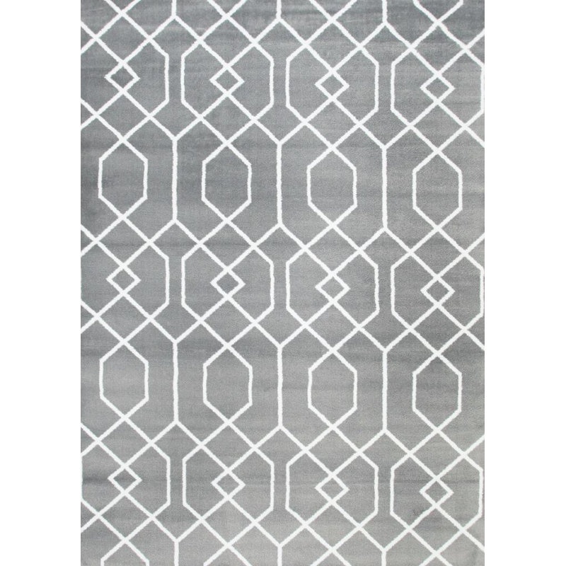 Tapis gris Abler, Rectangle 7 pi 10 po x 10 pi 6 po