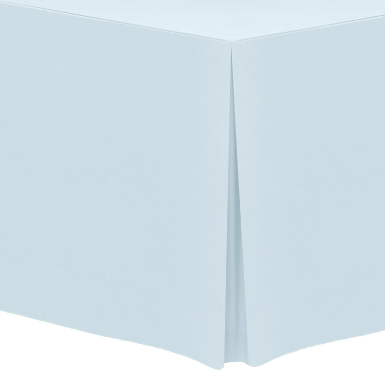 Ultimate Textile Fitted Polyester Tablecloth Rectangular Tables