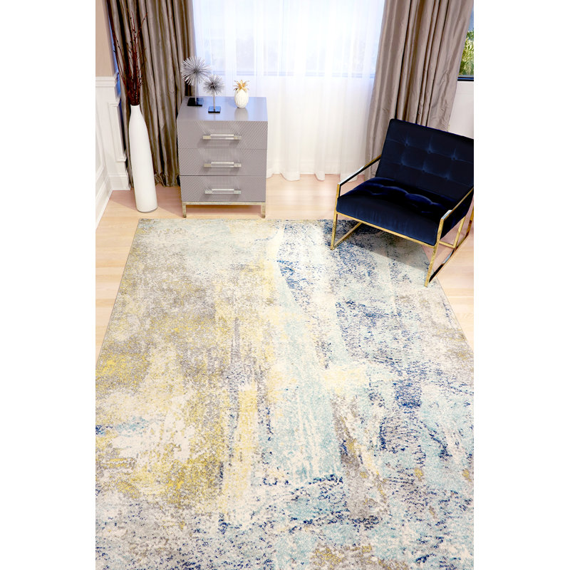 Abstract Indoor Rug, Rectangle 9' x 12'