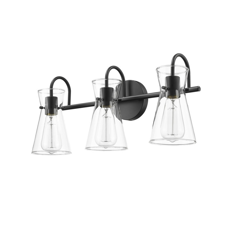 Stalcup 3 - Light Dimmable Bathroom Vanity Light, Matte Black