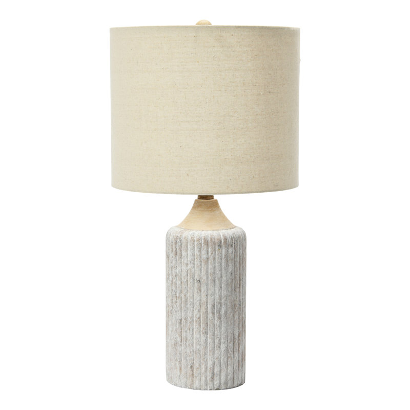Lampe de bureau ronde en ciment 12 po