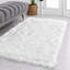 Tapis blanc à poils longs Hagel-1729182702