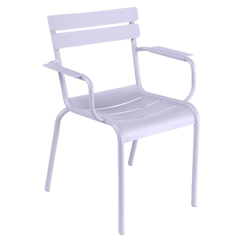 Fauteuil de patio empilable Luxembourg, Guimauve