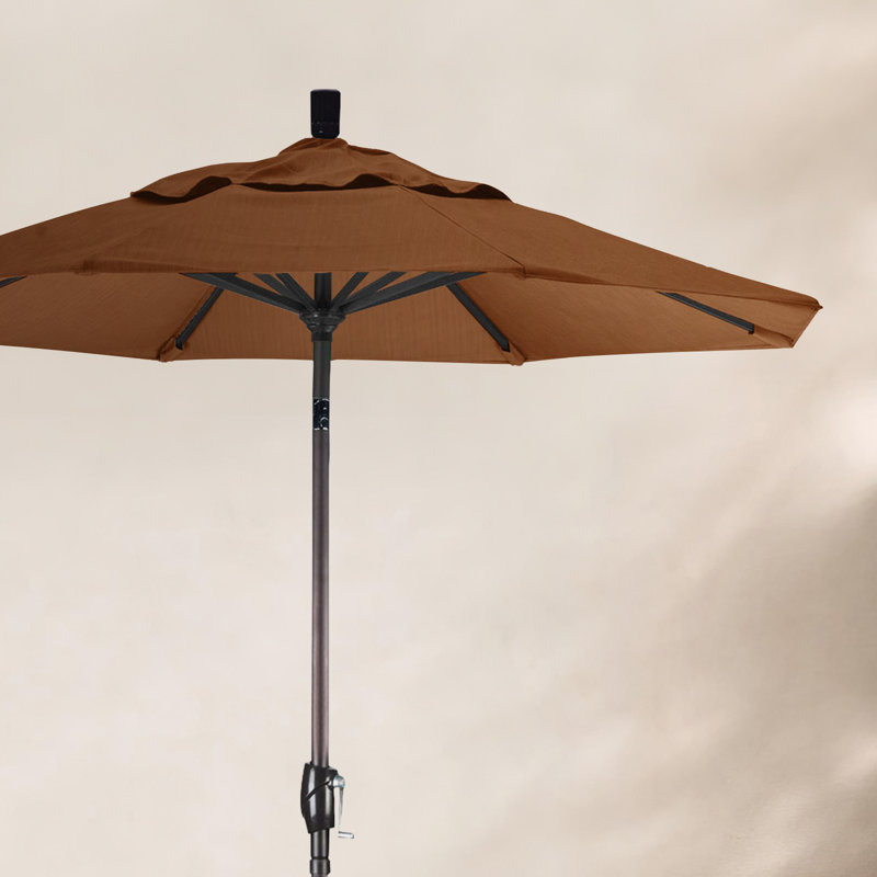 Parasol de marché 7,5', Taupe, Sunbrella®, Noir