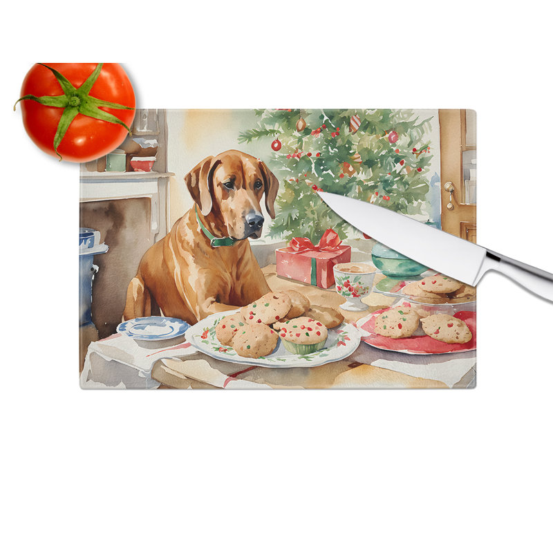 Planche à découper en verre Rhodesian Ridgeback