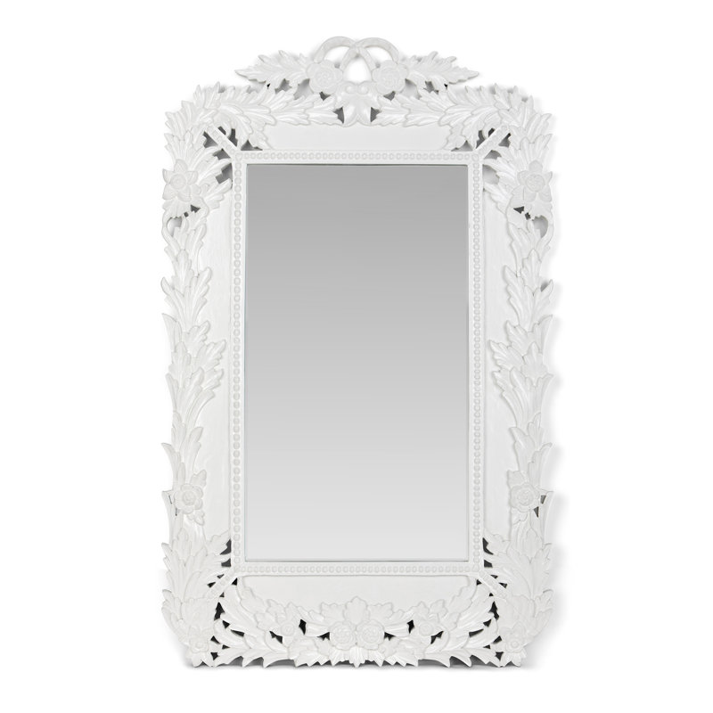 Laurelcrest Mirror, Soft Gold, Classic White
