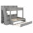 Integrated USB LED Storage Staircase Bunk Bed With Trundle-2146453702