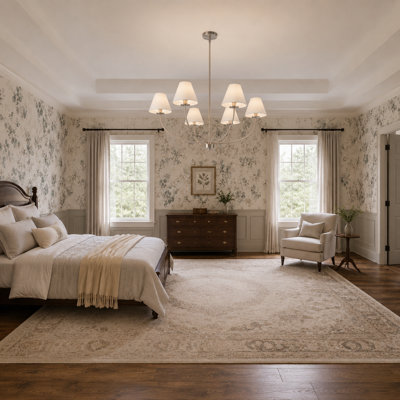 6-Light Dimmable Chandelier with Adjustable Length
