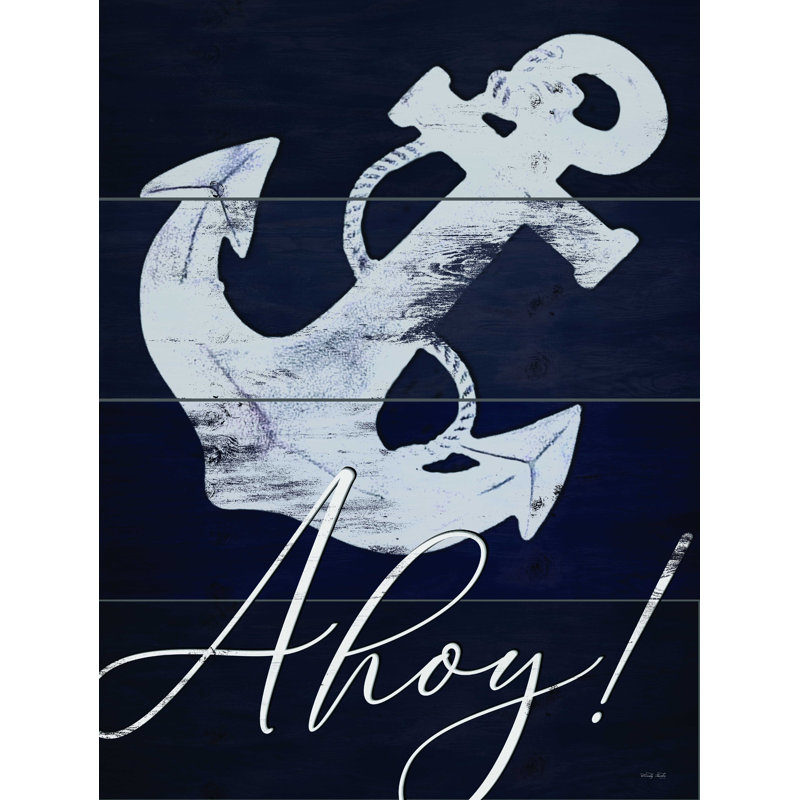 " Anchor Ahoy ", 32" H x 24" W