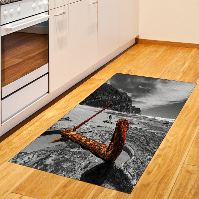 Tapis décoratif en fibres à haute densité Anchor, Rectangle 2 pi 7 po x 5 pi