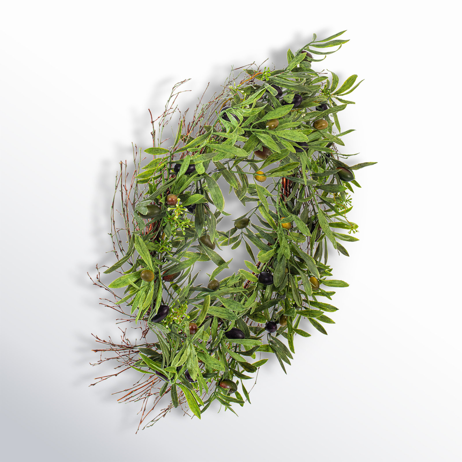 24'' Faux Mixed Assortment Polyester Wreath
