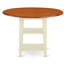 L'ensemble de 3 tables de salle à manger modernes comprend une table ronde en bois avec Dropleaf et des tablettes et 2 chaises de salle à manger, babeurre et cerise-106903245-106903246-109867205