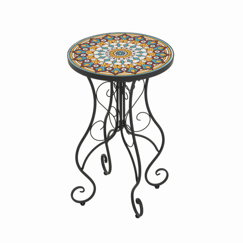 Micheal Ceramic Top Side Table