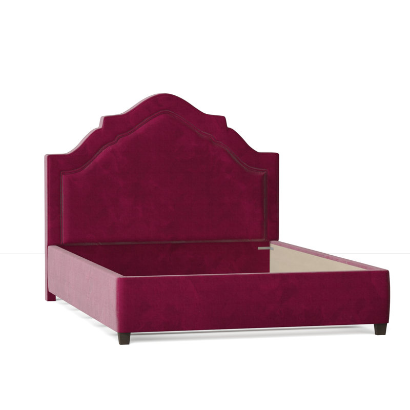 Sheila Upholstered Bed, California King, Siena 69, Brown Mahogany