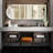 Arched LED Metal Floor Mirror-1381860482