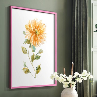 «Bright Botanical II», reproduction encadrée - bois massif