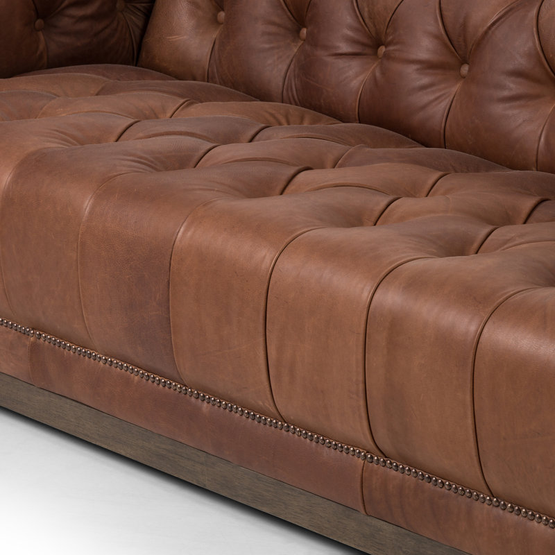 Maxx Sofa, Heirloom Sienna Genuine Leather
