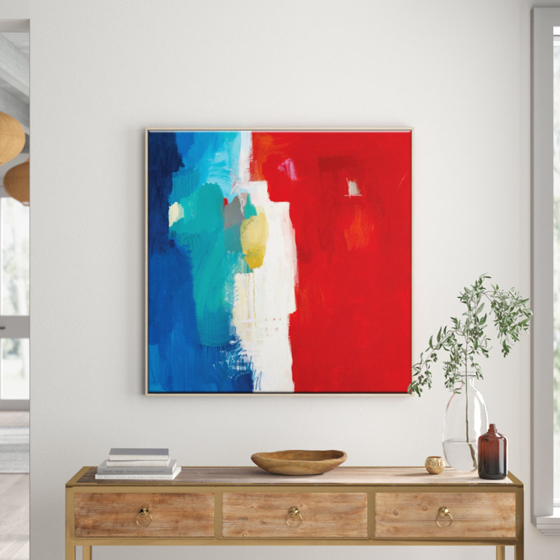 Julie Ahmad - Painting on Canvas, Timber, 102cm H x 102cm W