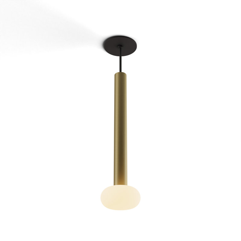 1 - Light LED Pendant, Brass