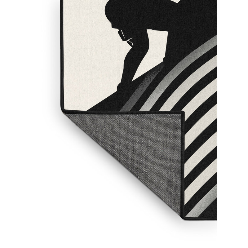 Tapis gris moelleux moelleux et moelleux Elina, 5x7