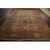 One-of-a-Kind 8'11" X 11'9" Before 1900 Wool Area Rug in
