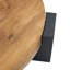 Table basse moderne moderne à double couche détachable avec pieds en forme de L