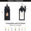  Applique murale d'extérieur 1 lumière 13 "(ensemble de 2)-983482537