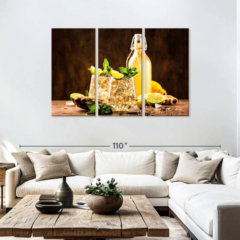 Yarlin Golden Ginger Ale, 48" H x 74" W