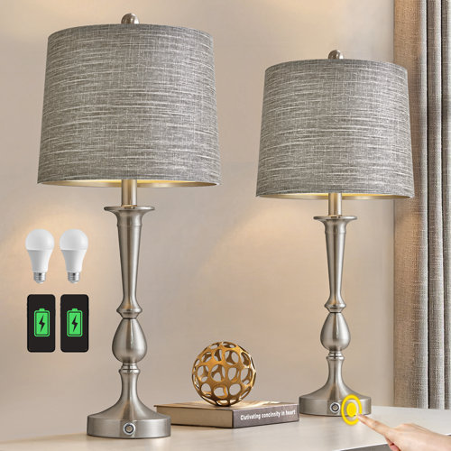 Blue & Gold Table Lamps You'll Love | Wayfair