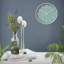 HZDHCLH Horloge murale verte à pile, horloge murale moderne 12 pouces silencieuse sans tic-tac pour le salon, la chambre, la cuisine, le bureau, la salle de classe, le décor