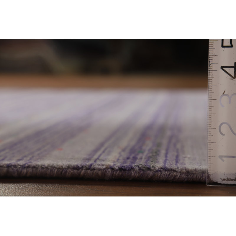 Tapis mauve à motif de lavande Gabbeh