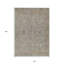 Tapis extérieur lavable floral taupe 10 'x 14' en terre cuite et brun clair