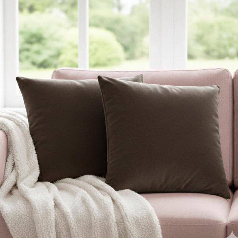 Velvet Cushion Covers, Brown
