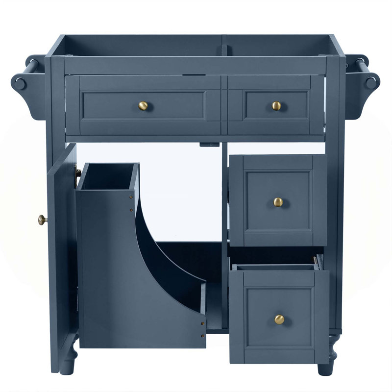 Meuble-lavabo moderne avec tiroirs multiples et fonctions de rangement avancées
