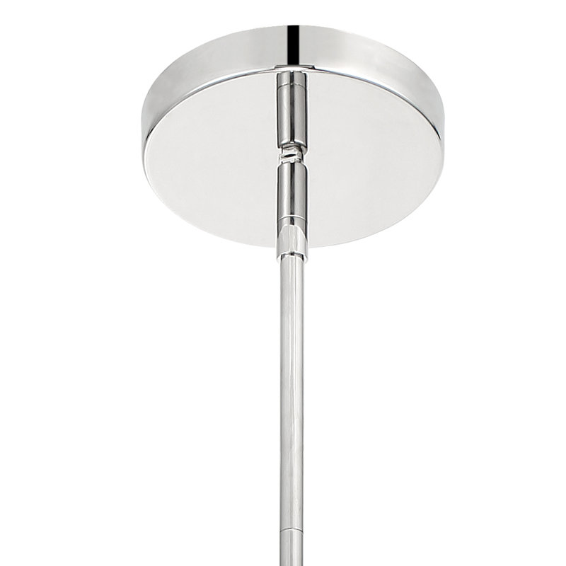 Luminaire suspendu tambour 3 lumières Altman, Nickel poli