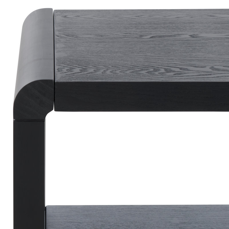 Table d'appoint à 1 tablette Merauke, Noir, noir, noir, noir