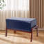 Tabouret en bois rembourré Mid Century-296692393