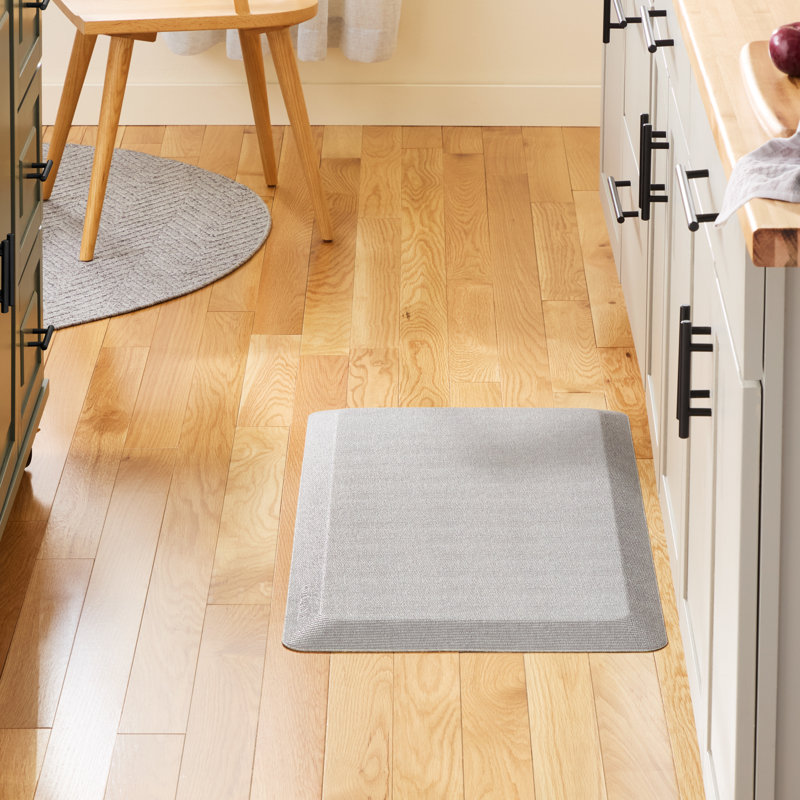 GOURMET SERIES COMFORT Water Resistant Anti-Fatigue Non-Skid Kitchen Mat, Matte Gray