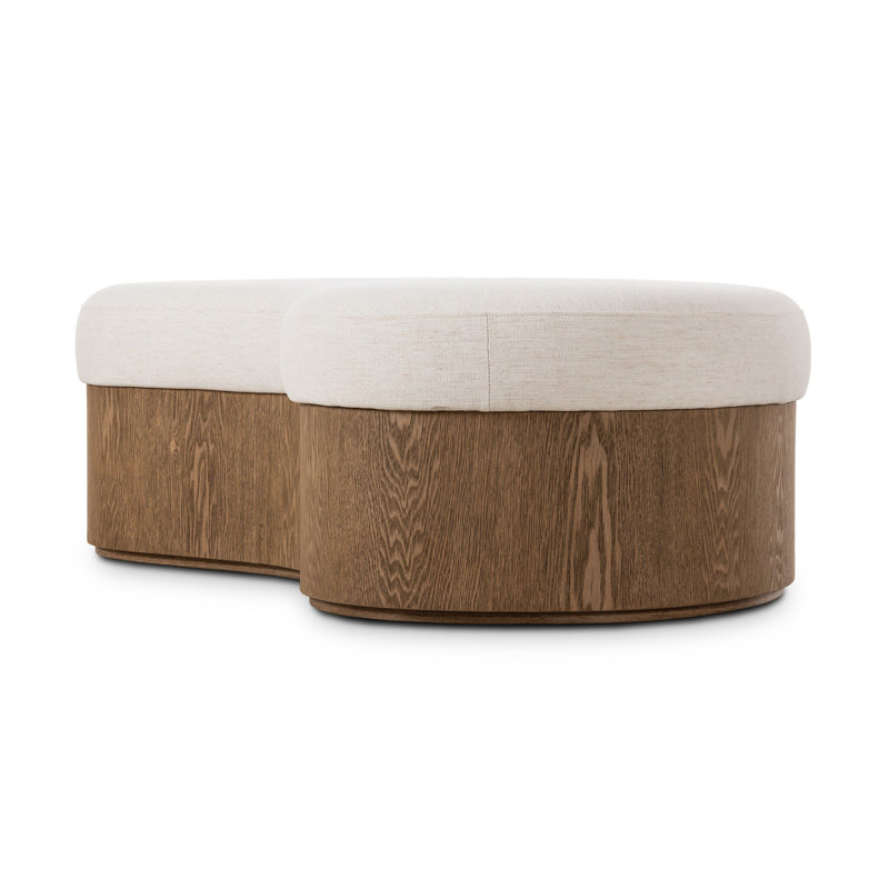 CELESTE Upholstered Bench, Crypton Nomad Snow