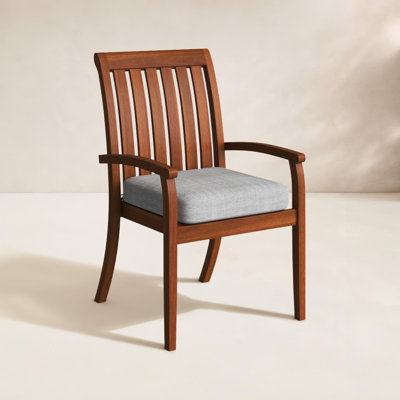 Kinsler Stackable Eucalyptus Patio Armchair