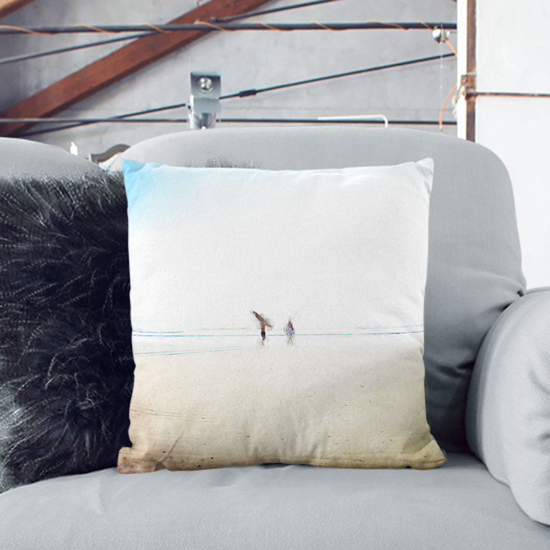 Heading to the Surf Cushion with Filling, 55cm H x 55cm W x 20cm D