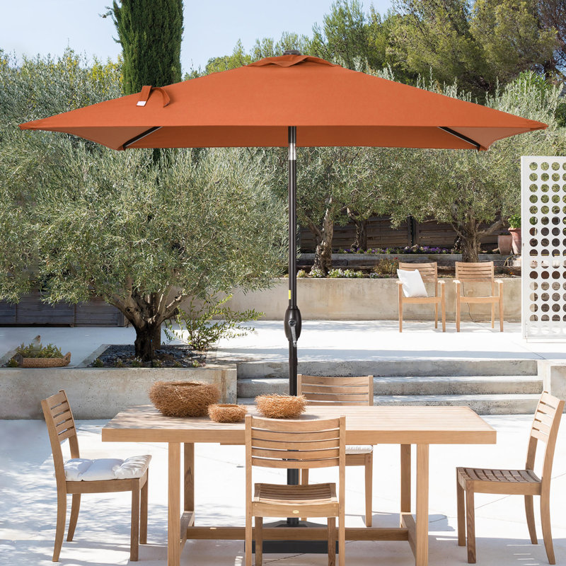 Parasol carré de 78 po Rovner, Orange