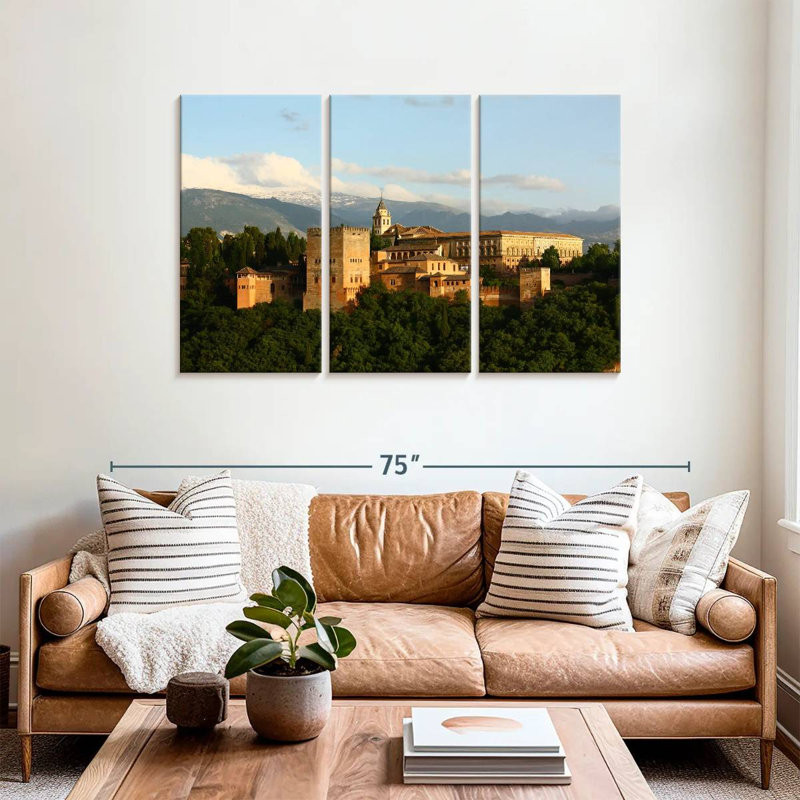 Palais de l'Alhambra en Espagne, H 36 po x l 57 po