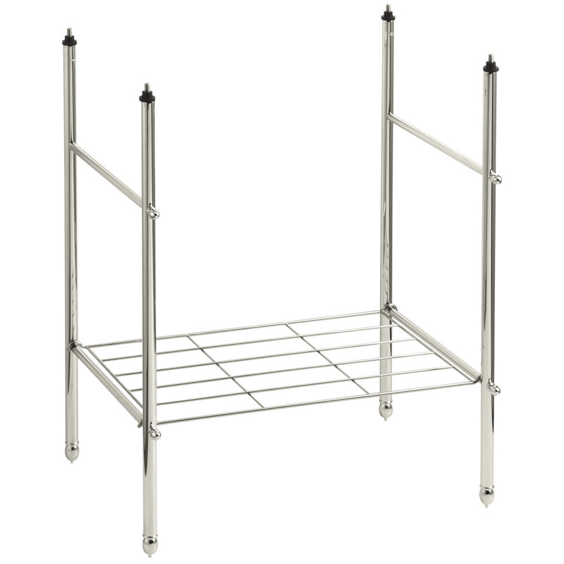 Pieds de table Memoirs, Nickel poli de couleur vibrante