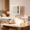 Miroir de maquillage, miroir de maquillage illuminé mural - rechargeable, double grossissement 1 / 10X, DEL à 3 couleurs à intensité variable, rotation à 360 ° et bras extensible