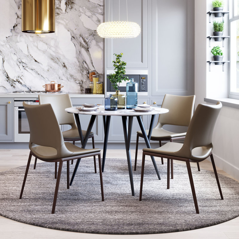 Ensemble de chaises Kaydi (ensemble de 2) brun et noyer